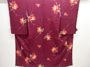 大正ロマン　紋錦紗牡丹模様着物